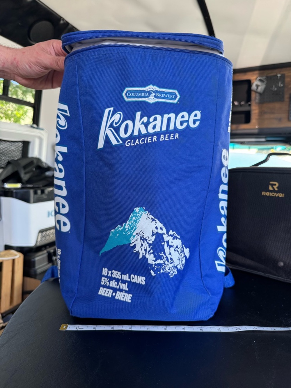 Blue Insulated Cooler Backpack - - Picture 7 of 16